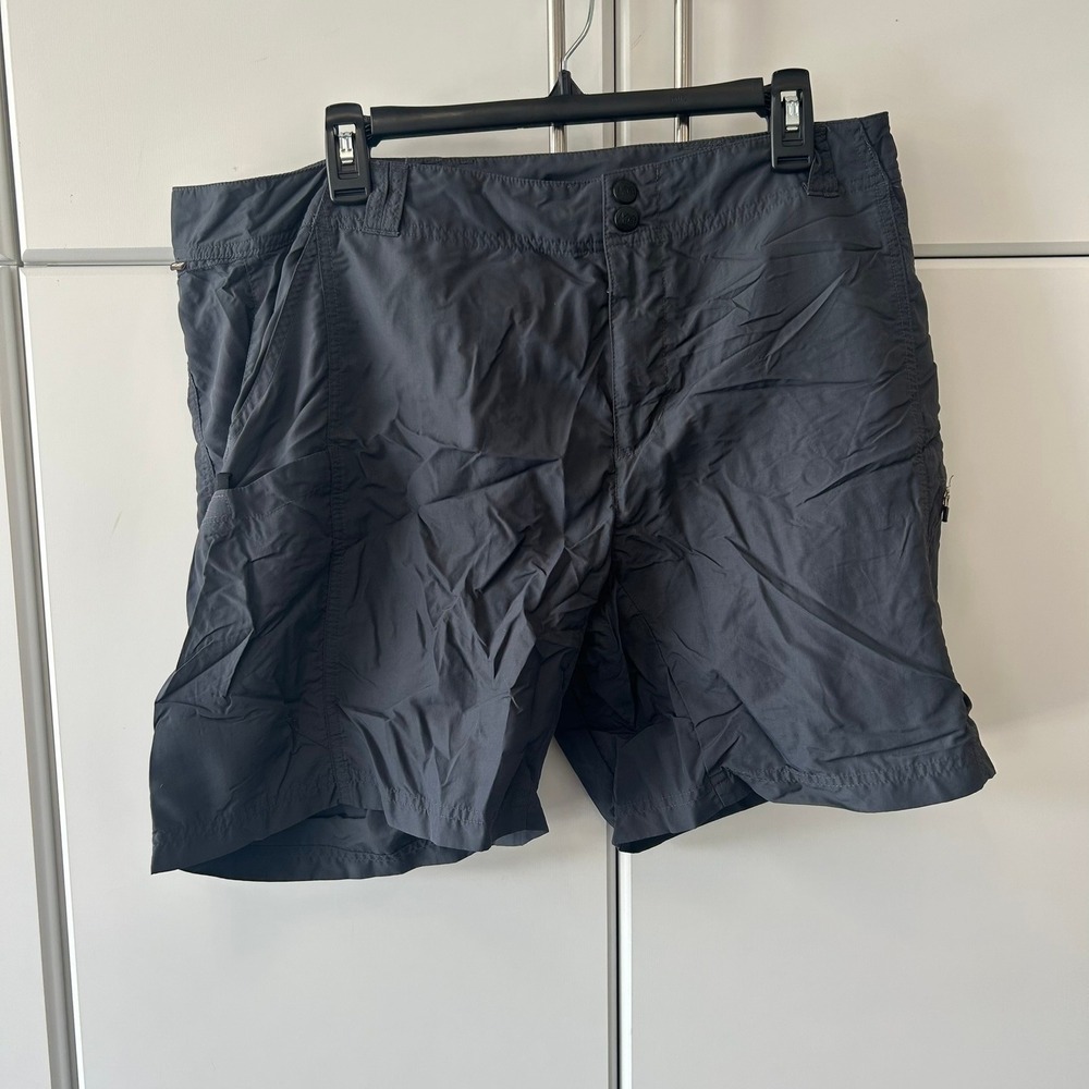 REI‎ Co-op Sahara Mens Gray Nylon Hiking Cargo Shorts Size 40 8 Inch Inseam